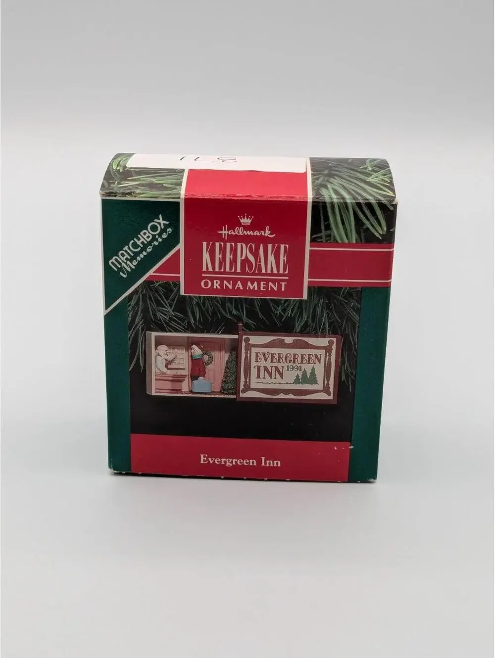 Hallmark Keepsake Evergreen Inn 1991 Matchbox Memories, Vintage Ornament